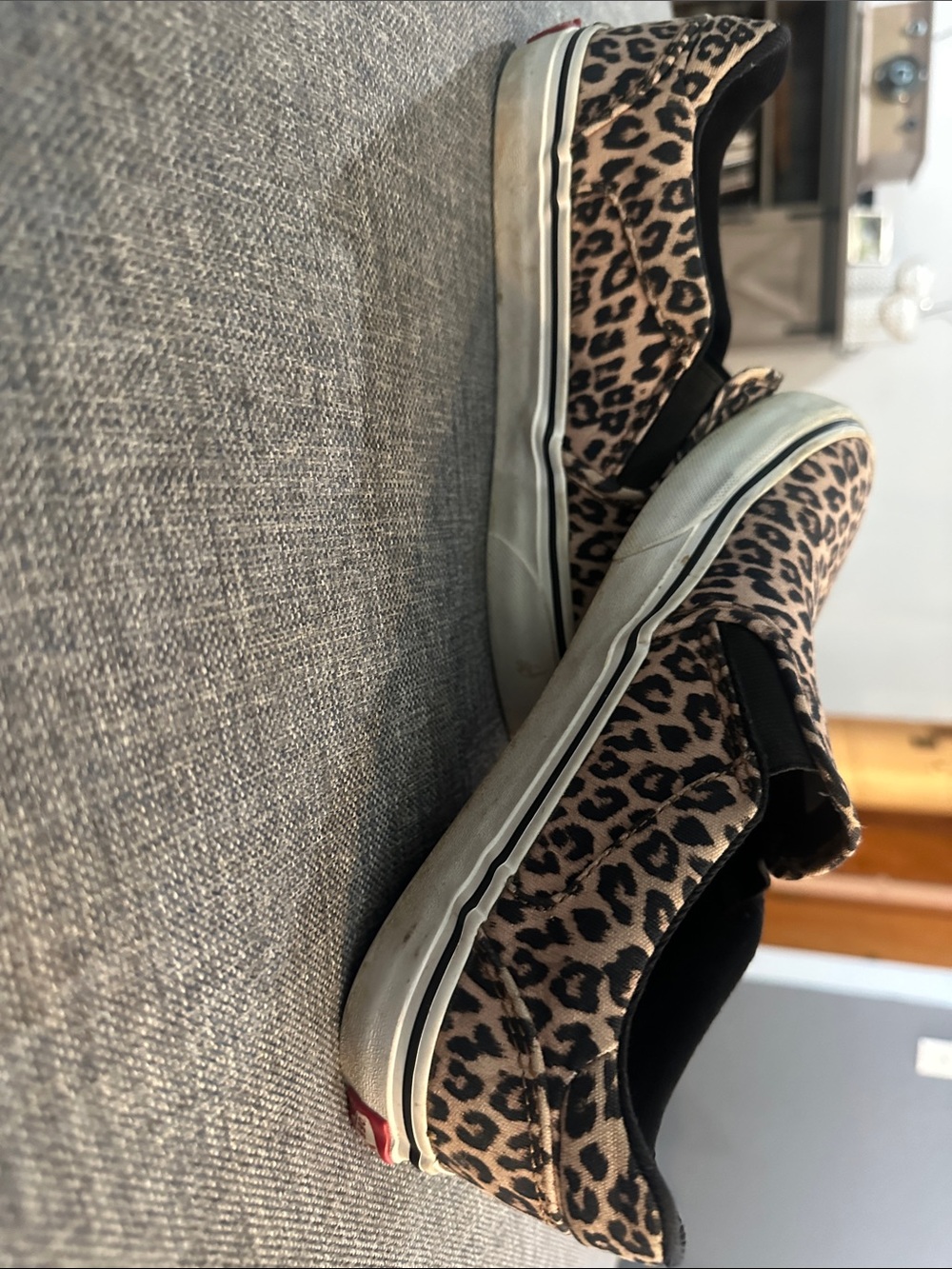 Vans Leopard Print Deluxe Comport Cush Slip-Ons - Picture 4 of 7